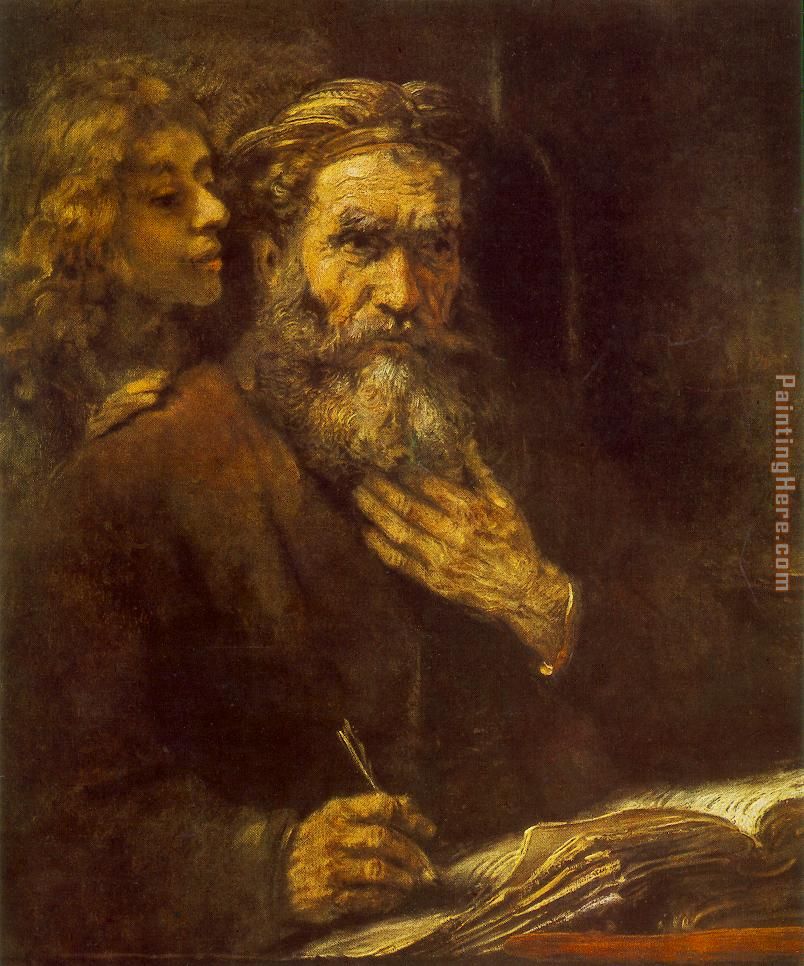 Rembrandt Evangelist Matthew